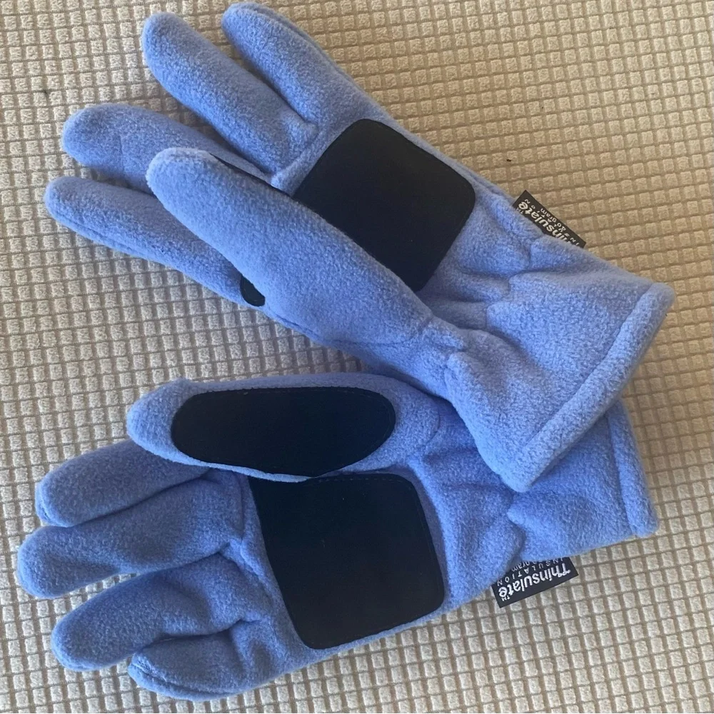 3M Thinsulate Periwinkle Fleece Gloves